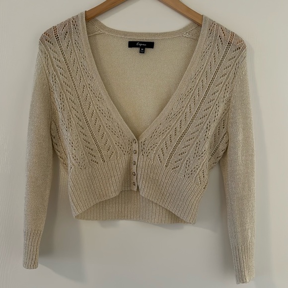 Express Sweaters - Express Sheer Dressy Cardigan